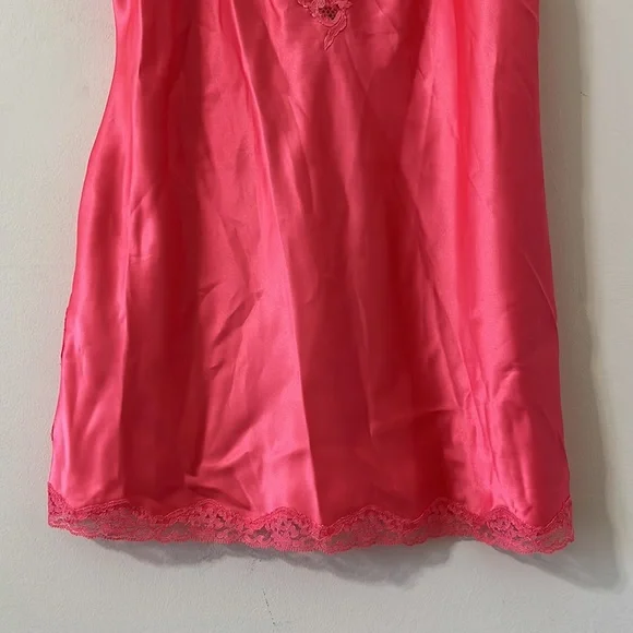Victoria’s Secret Pink Lace Tie Back Adjustable Straps Camisole Tank Top Medium - Picture 3 of 9